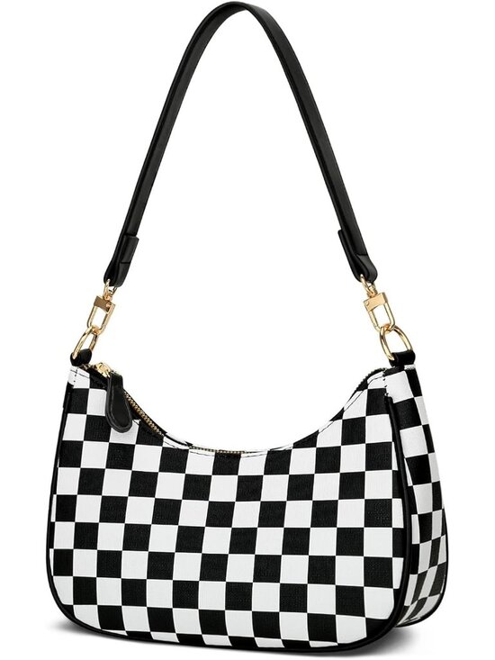 Handbags - Women's Black&white Cute HandBags Retro Hobo Shoulder Clutch Underarm Purse